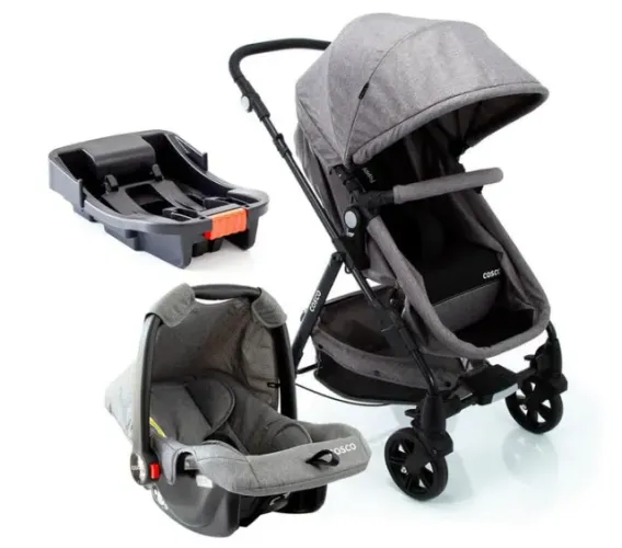 Carrinho + Bebê Conforto + Base | Travel System Poppy Trio Cosco Kids - LACRADO
