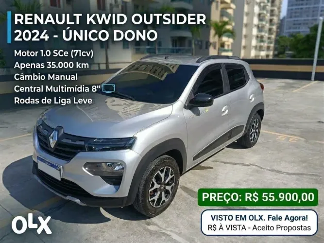 Renault Kwid Outsider 1.0 Flex 12V 5P Mec. 2024