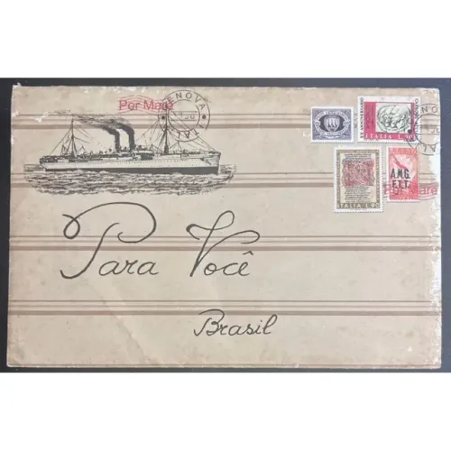 Terra Nostra carta promocional da época de lançamento da novela
