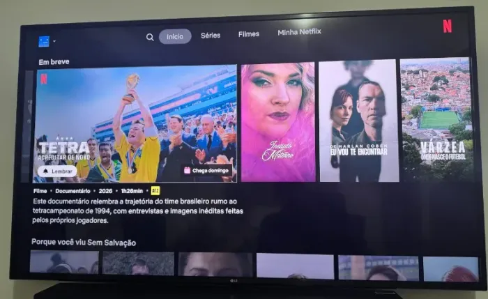 SMART TV LG 55 POLEGADAS COM CONTROLE SMART LOGIC