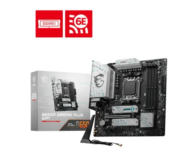 Placa-Mãe Gigabyte B650M Gaming Plus WiFi - Nova, com Garantia