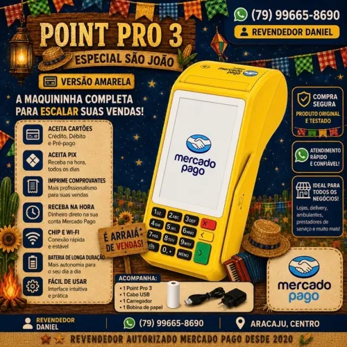 Mercado Pago Point Pro 3 com Tela Touch
