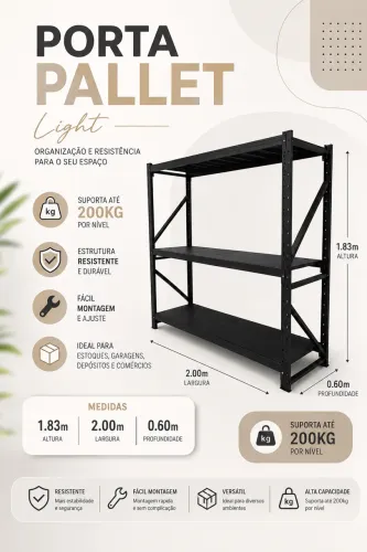 PORTA PALLET 1.80x2.00 LOJA IKONOFFICE