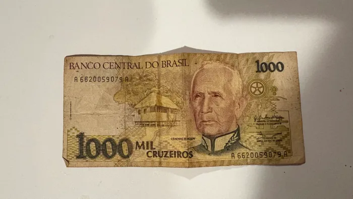 NOTA DE 1000 CRUZEIROS CÂNDIDO RONDON 