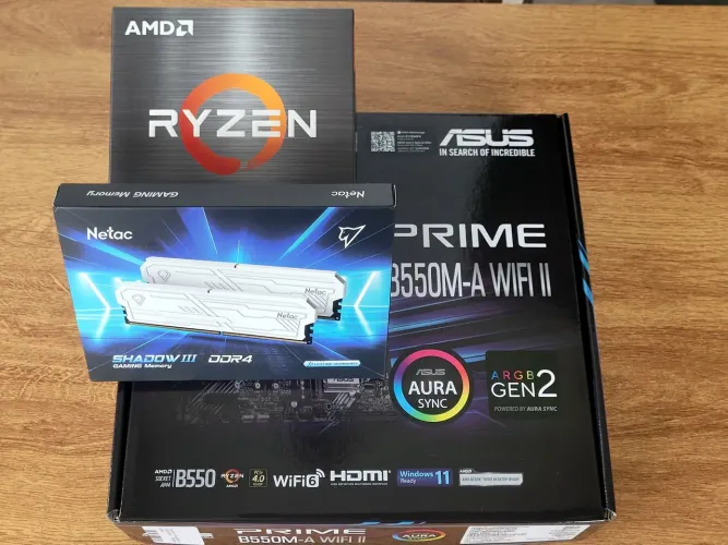 Kit Upgrade TOP! Ryzen 5/B550 Asus Wi-Fi 6 ARGB/2x8GB DDR4 3200mhz CL16