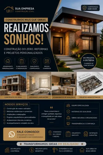     Obras Residenciais e Projetos Arquitetônicos | Orçamento