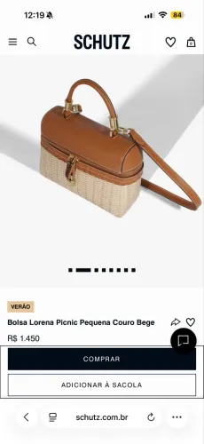 VENDO BOLSA SCHTUZ LORENA PEQUENA -ORIGINAL