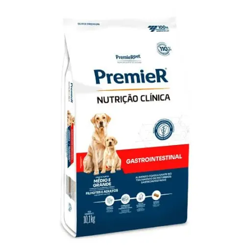 Ração Premier Nutrição Clinica Gastrointestinal para Cães de Médio a Grande Porte 10,1kg