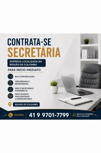 SECRETÁRIA - CONTRATA-SE