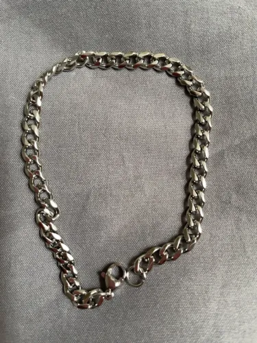 Pulseira banhada a prata 925