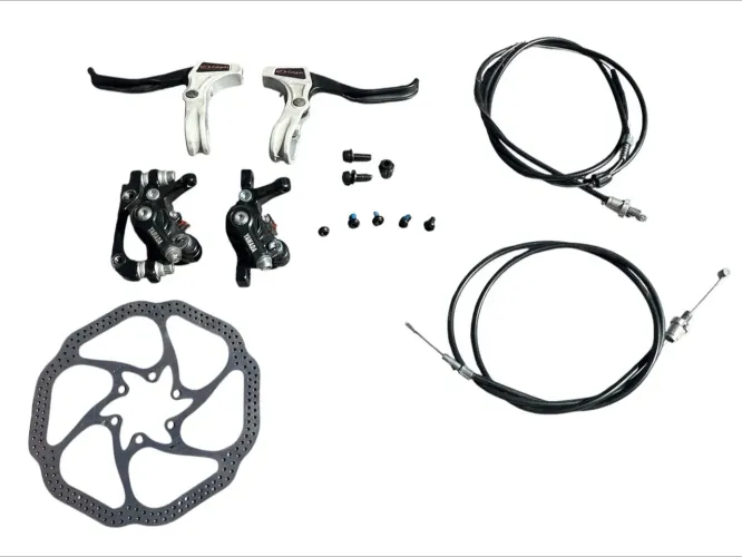 Kit freio a disco mecânico bike (incompleto).