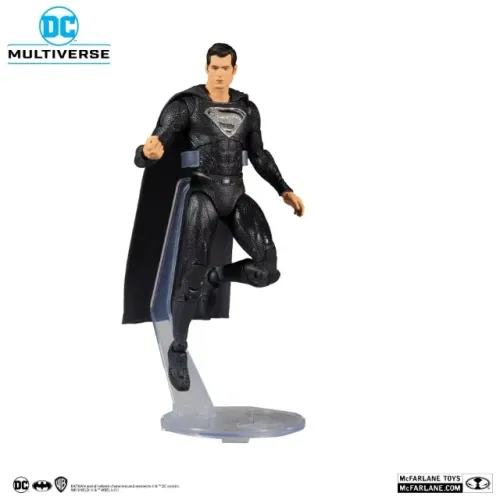 DC Multiverse Liga da Justiça Superman Black Suit Zack Snyder