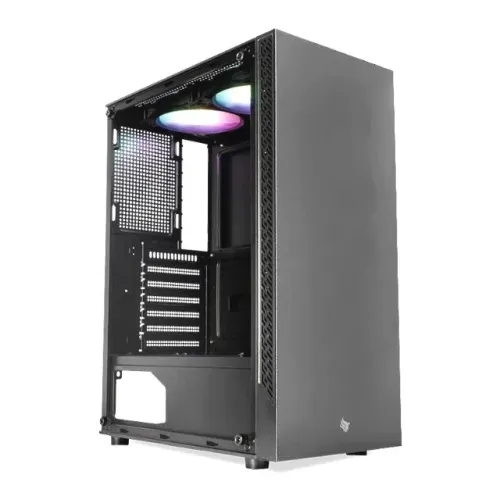 GABINETE GAMER PICHAU HX310 MicroATX COM 2 FANS RAINBOW LATERAL DE VIDRO