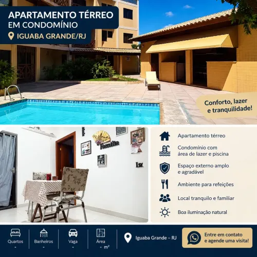 Alugo apartamento tipo casa iguaba grande
