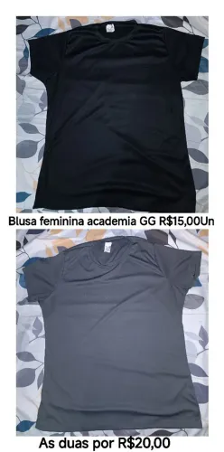 Blusa academia 
