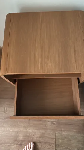 Mesa De Cabeceira Kit Com 2 Criados Retrô Com Gaveta Channel