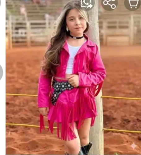 Roupa de boiadeira infantil