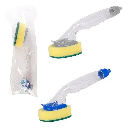 Dispenser de Detergente para Cozinha com Esponja
