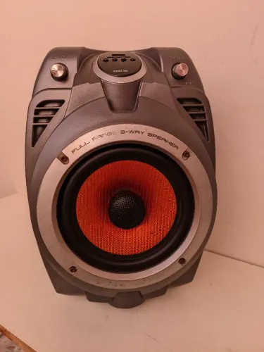 Caixa de som NKS bluetooth USB karakê e Rádio 