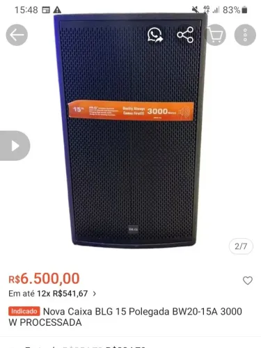 Caixa de som BLG 3000w