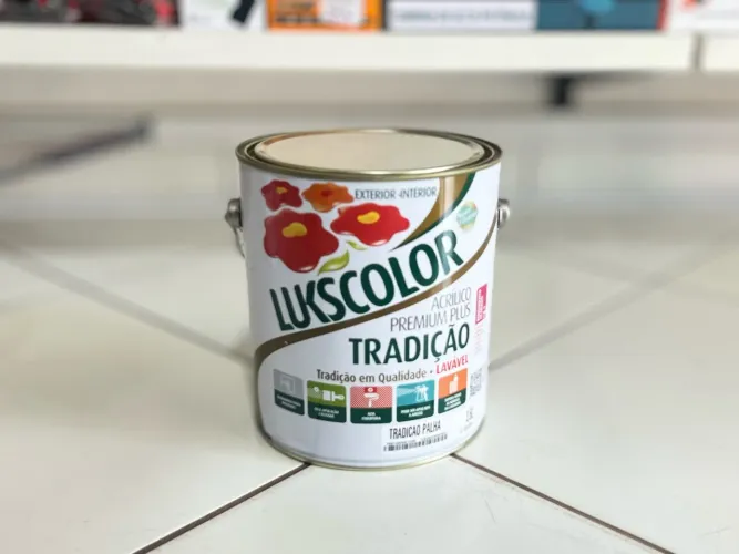 Tinta Palha Lukscollor 3,6l Acrílico Premium Plus
