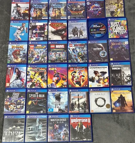JOGOS DE PLAY 4-MÍDIA FÍSICA A PARTIR DE 55,00