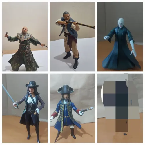 Lote de 30 action figures marvel legends e dc universe diversos