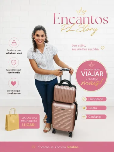 Kit de mala e frasqueira