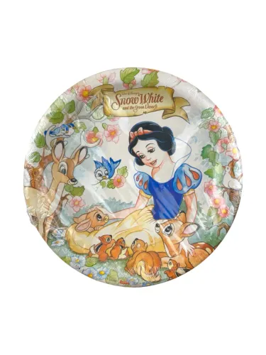 Pratos de Festa Vintage Branca de Neve Festas Regina - Disney / Hallmark Anos 90 CGC
