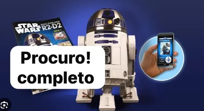 Boneco Star Wars robô R2D2 planeta deagostini interativo todos fascículos  