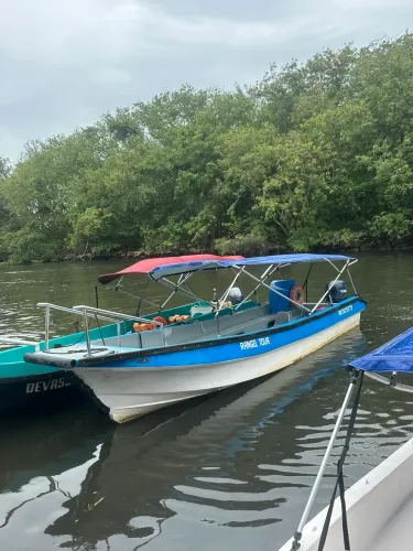 Barco casco panga para transporte de passageiros