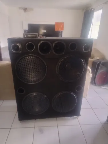 Paredão de som funcionando perfeitamente