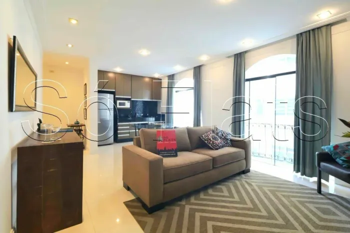 Apto Saint Regis com 1 dormitório e 1 vaga de garagem no Jardins disponível para locação