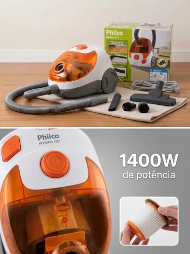 Aspirador de Pó Philco HepaMax 1680 - 1400W