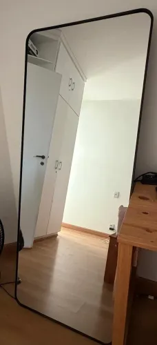 Espelho Lopazzi corpo inteiro Quarto/ Sala 150 x 60 Moldura Preta NOVO