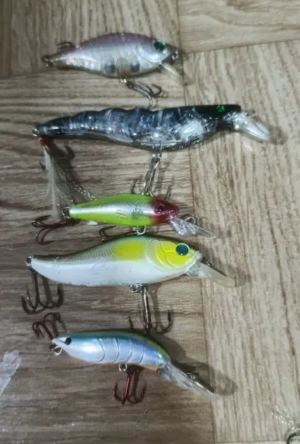 Kit de 5 iscas Meia água, 1 Camarão Maluco Sumax .