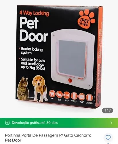 Duas Portinhas de passagem Gato/Cachorro