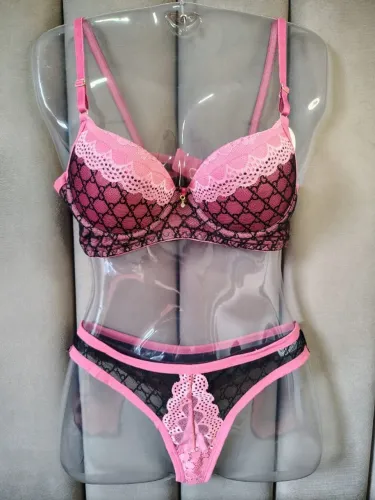 Conjunto Renda Pink