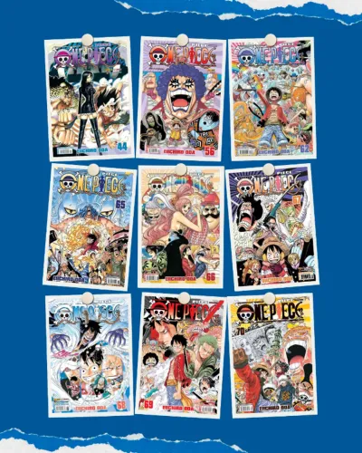 Mangá One Piece 44,56,62,65 Ao 87,89,92 e 96