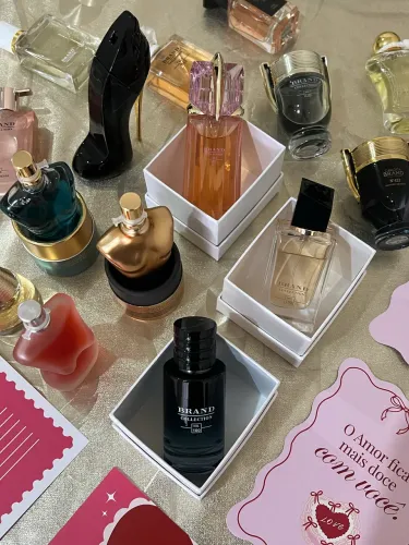Kit presente perfumes miniatura masculino e feminino