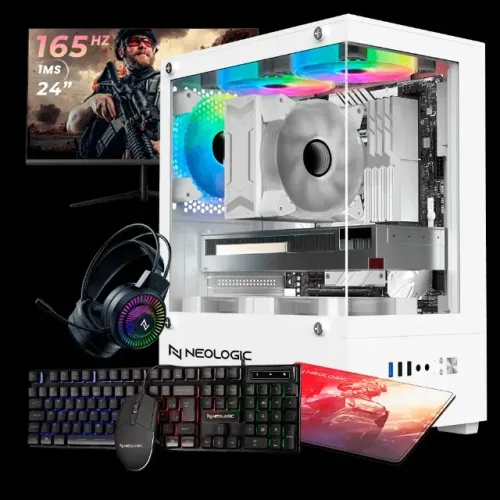 banner offer Montagem gratuita  mais vendidoscomputadores gamer  10% no PIX.  Neologic - C