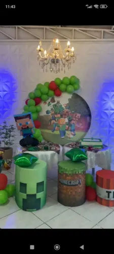 Painel minicraft/ Roblox aniversário