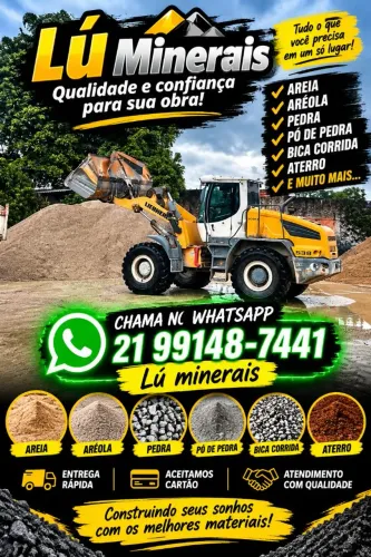 Areia entrega rápida a partir 350,00