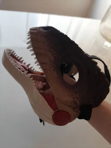 Brinquedo máscara dinossauro original da matel brinquedos férias presente mala jogos