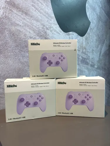 Controle 8bitdo Ultimate C Bluetooth lilas Para Nintendo Switch