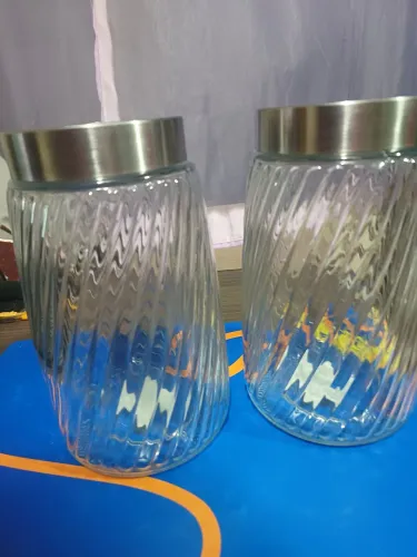 Conjuntos de 2 potes herméticos de vidro