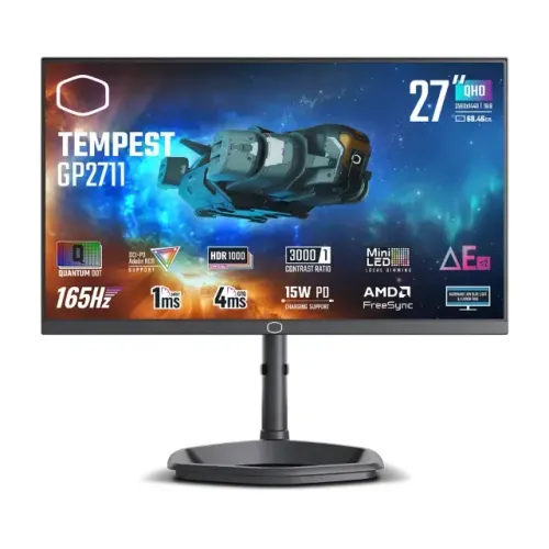 Monitor Cooler Master 27" QHD Mini Led 165hz GP2711 - Miniled