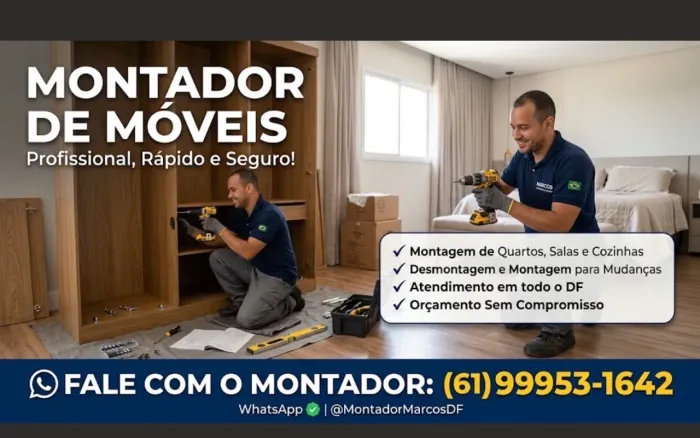 Montador de móveis Brasília e entorno