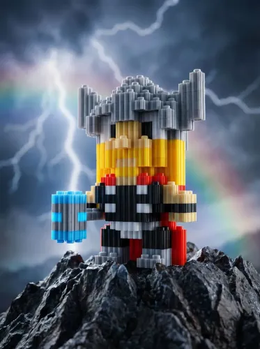 Boneco Blocos de Montar | Thor 