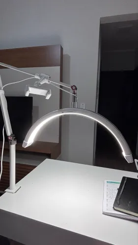 Luminária Ring Light | Meia Lua - Strass